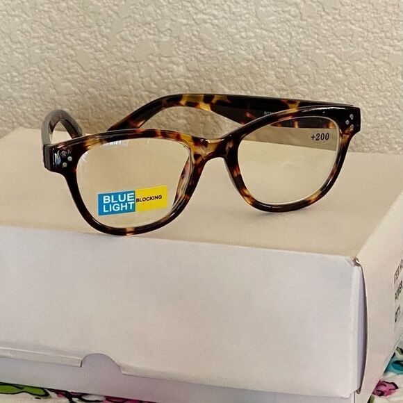 💼Tortoise Shell Readers with Blue Light Protection +2.00 Power - Picture 6 of 6